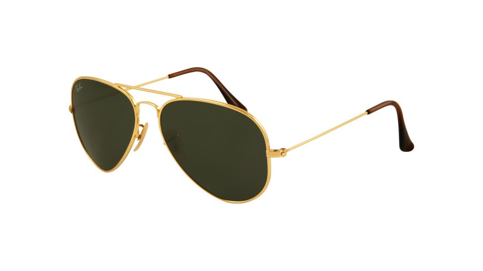 Ray-Ban RB 8041 Sunglasses, Gold Frame / Crystal Green 55 mm Lenses, 001-5514