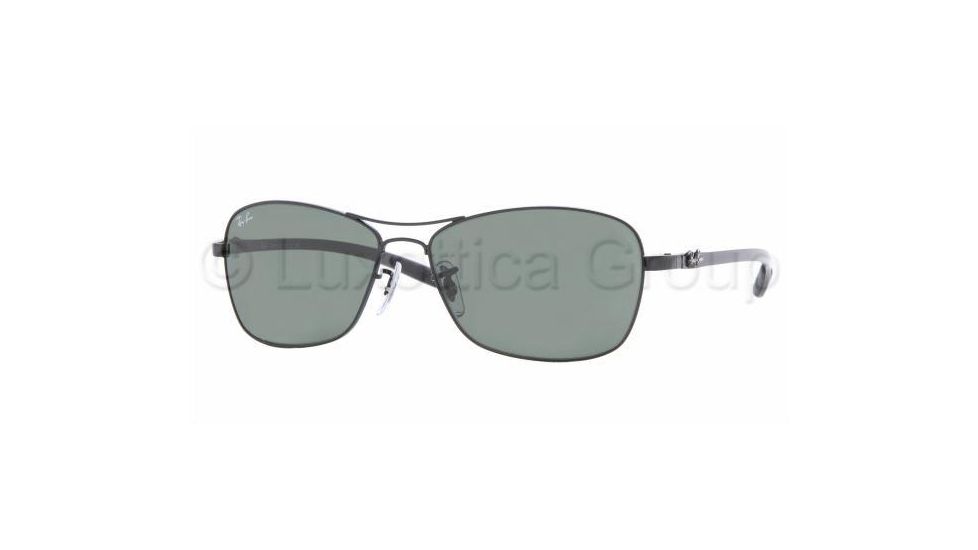 Ray-Ban RB 8302 Sunglasses Styles - Black Frame / Crystal Green Lenses, 002-5815