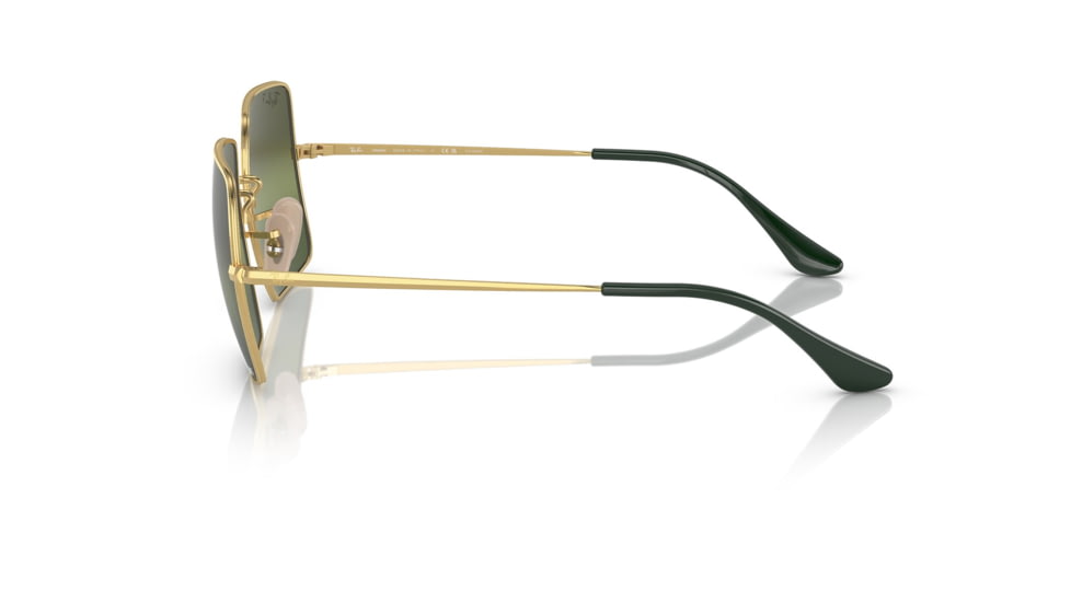 Ray-Ban RB1971 Square Sunglasses - Womens, Arista Frame, Green Mirror Polarized Lens, 54, RB1971-001-G4-54