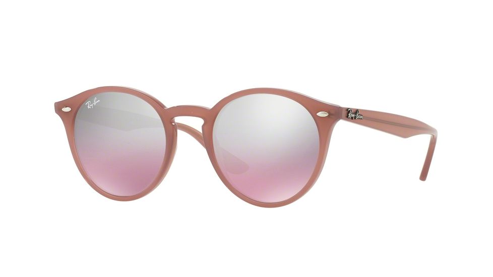Ray-Ban RB2180 Progressive Prescription Sunglasses RB2180-62297E-51 - Lens Diameter 51 mm, Frame Color Opal Antique Pink