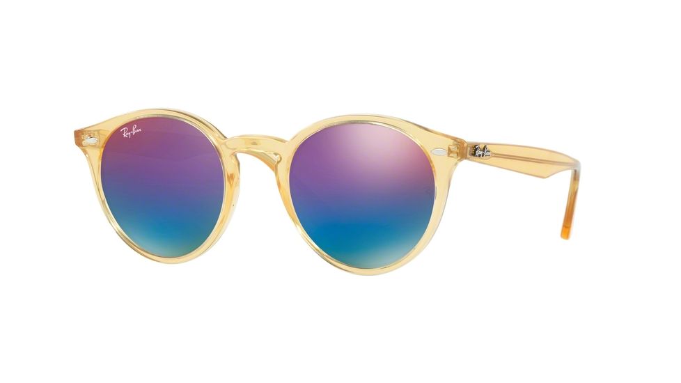 Ray-Ban RB2180 Progressive Prescription Sunglasses RB2180-6277B1-49 - Lens Diameter 49 mm, Frame Color Shiny Yellow