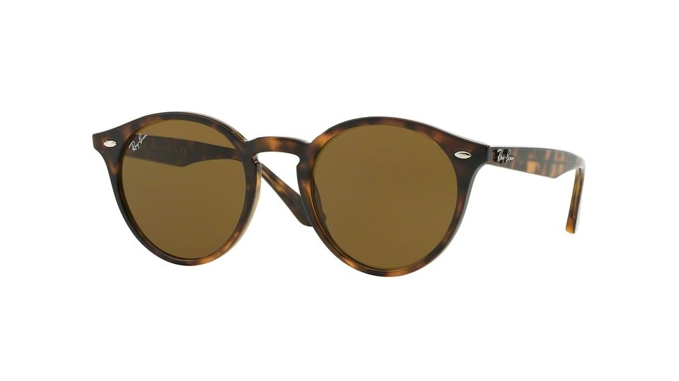 Ray-Ban RB2180 Progressive Prescription Sunglasses RB2180-710-73-51 - Lens Diameter 51 mm, Frame Color Dark Havana
