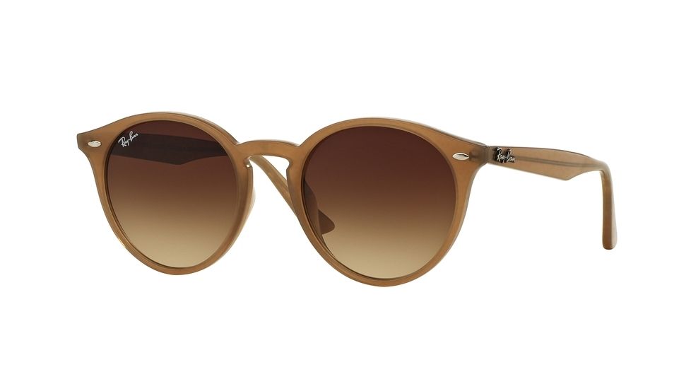 Ray-Ban RB2180F Sunglasses 616613-49 - Turtledove Frame, Brown Gradient Lenses