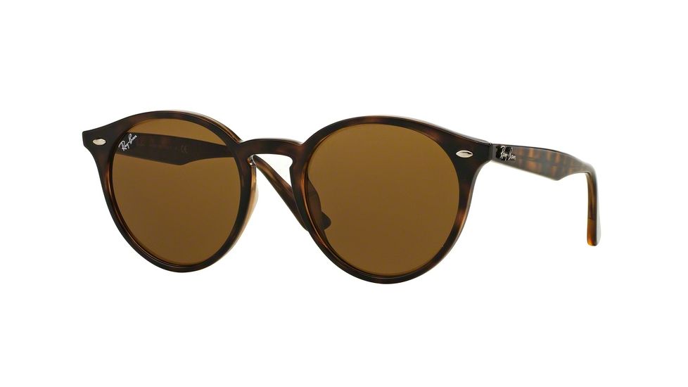 Ray-Ban RB2180F Sunglasses 710/73-49 - Dark Havana Frame, Dark Brown Lenses