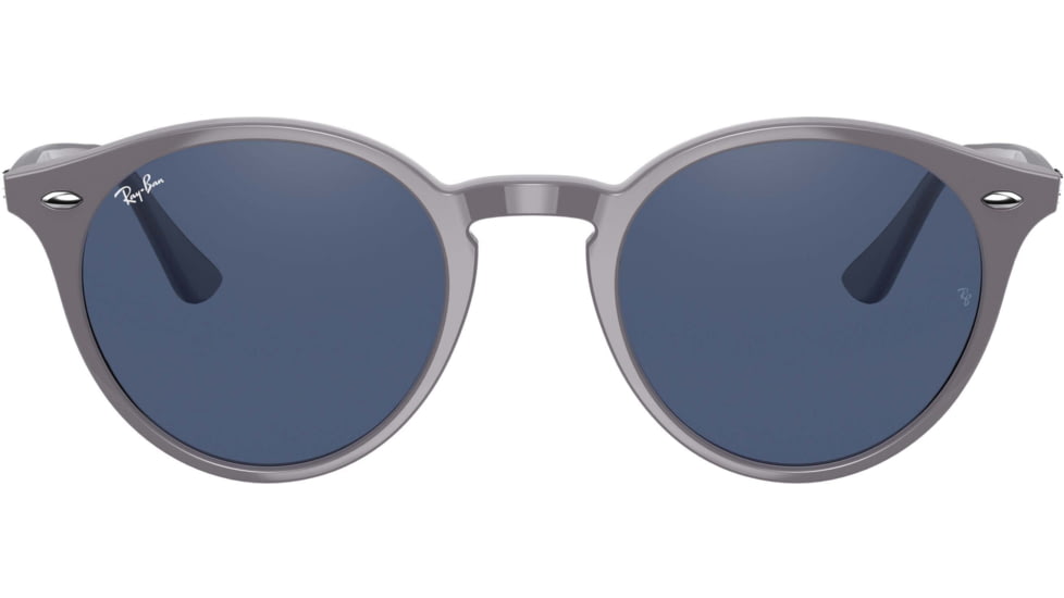Ray-Ban RB2180F Sunglasses - Womens, Dark Blue Lenses, Grey, 49, RB2180F-657780-49