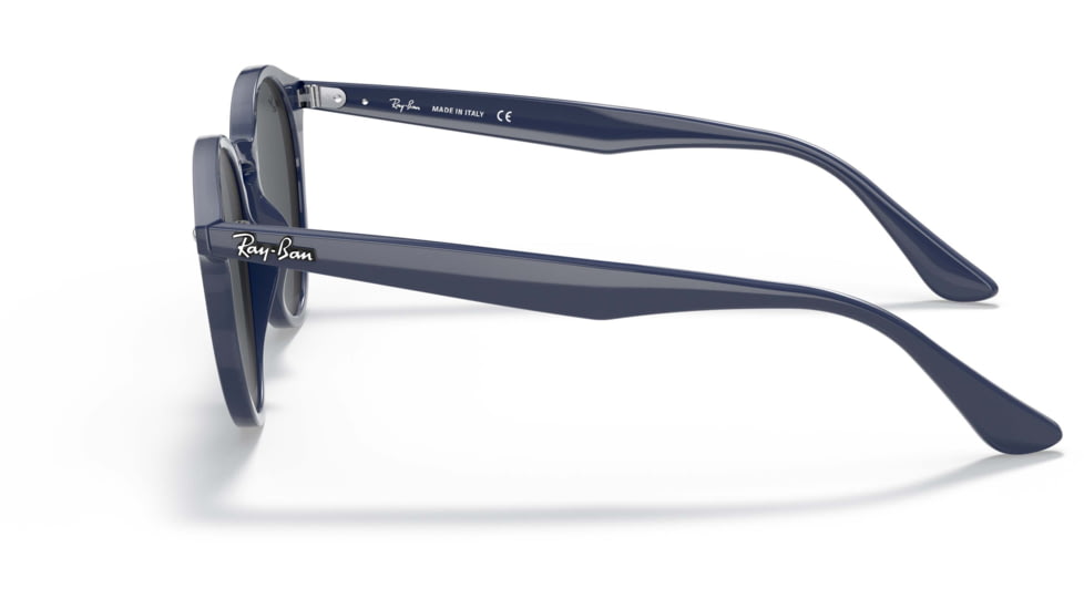 Ray-Ban RB2180F Sunglasses - Womens, Dark Grey Lenses, Blue, 49, RB2180F-657687-49