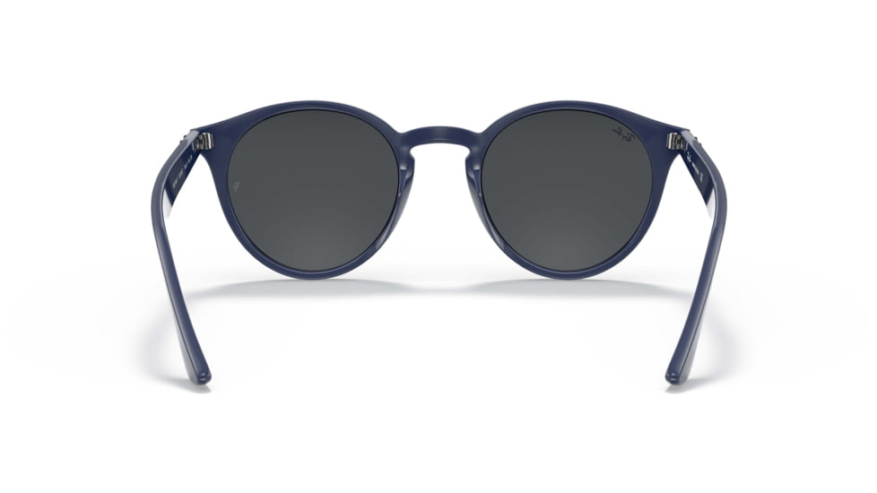 Ray-Ban RB2180F Sunglasses - Womens, Dark Grey Lenses, Blue, 49, RB2180F-657687-49