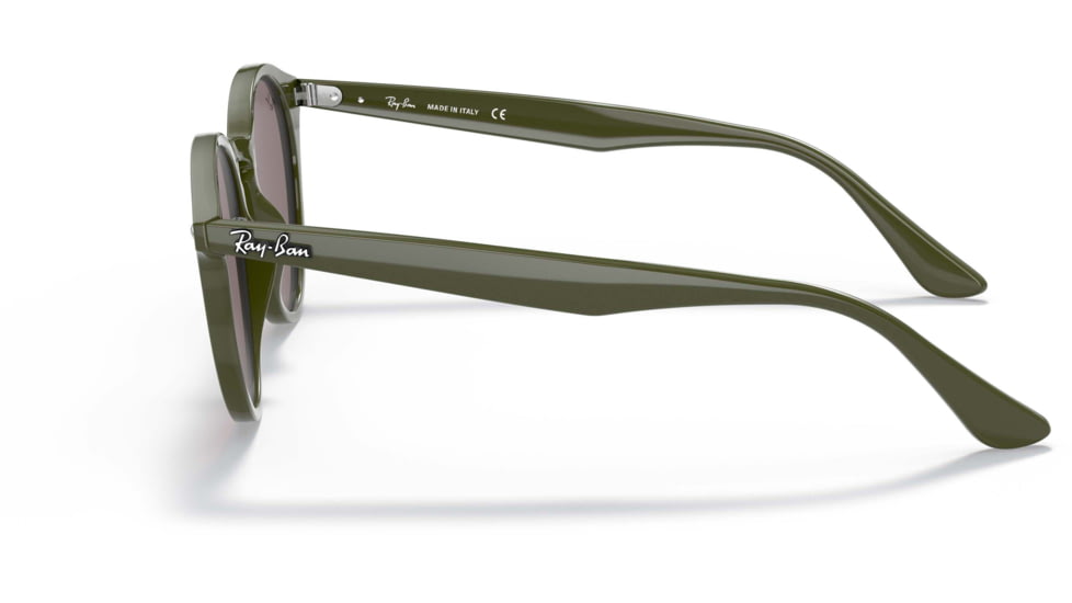 Ray-Ban RB2180F Sunglasses - Womens, Violet Lenses, Military Green, 49, RB2180F-65757N-49