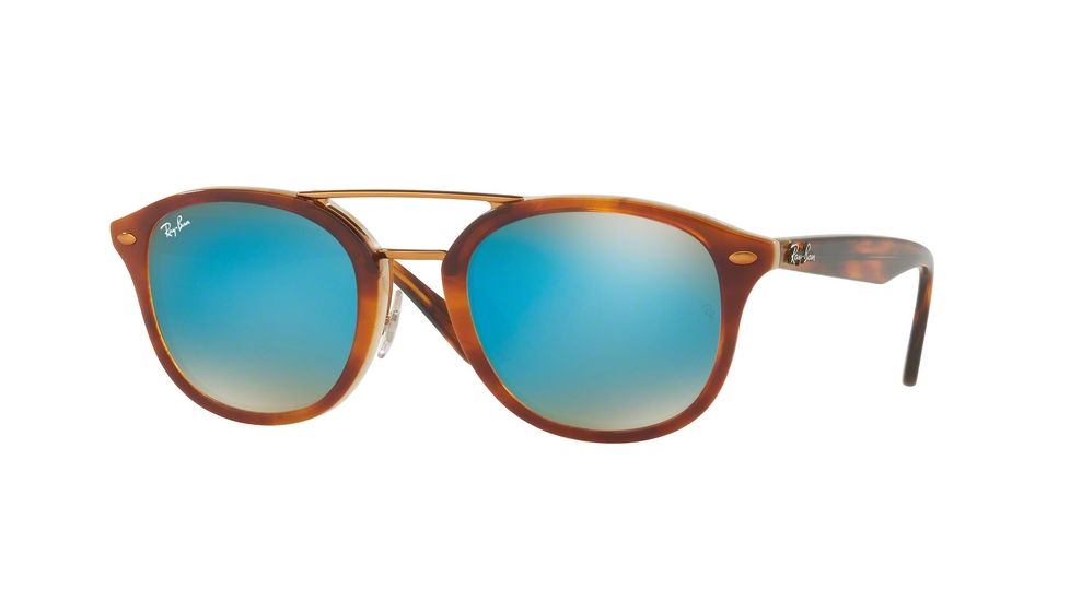 Ray-Ban RB2183 Bifocal Prescription Sunglasses RB2183-1128B7-53 - Lens Diameter 53 mm, Frame Color Top Havana Brown/honey