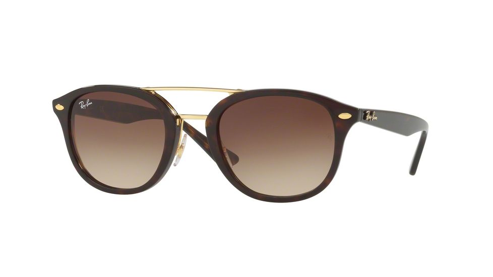 Ray-Ban RB2183 Bifocal Prescription Sunglasses RB2183-122513-53 - Lens Diameter 53 mm, Frame Color Top Havana Brown/havana Brown
