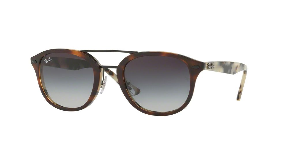 Ray-Ban RB2183 Bifocal Prescription Sunglasses RB2183-12268G-53 - Lens Diameter 53 mm, Frame Color Top Brown Havana/havana Beige