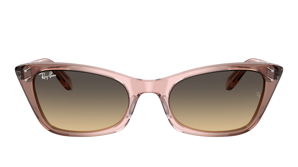 Ray-Ban RB2299 Lady Burbank Sunglasses - Womens, Transparent Pink Frame, Brown Vintage Lens, 55, RB2299-1344BG-55