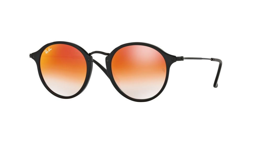 Ray-Ban RB2447 Sunglasses 901/4W-52 - Shiny Black Frame, Mirror Gradient Red Lenses