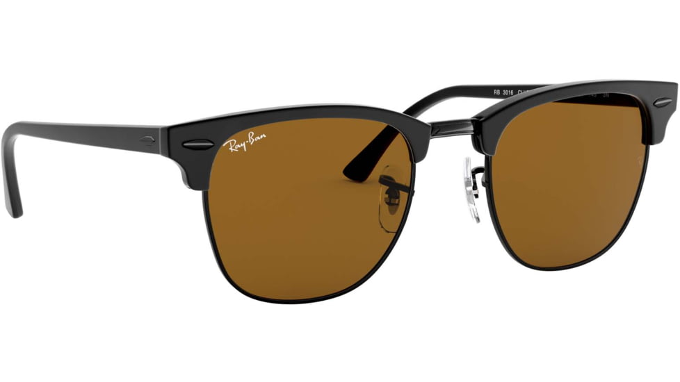 Ray-Ban RB3016 Clubmaster Sunglasses, Brown Lenses, RB3016 W3389-49