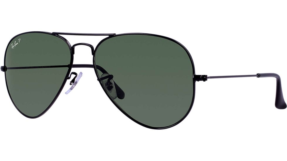 Ray-Ban RB 3025 Sunglasses Styles - Black Frame / Crystal Green Polarized 58 mm Diameter Lenses, 002-58-5814