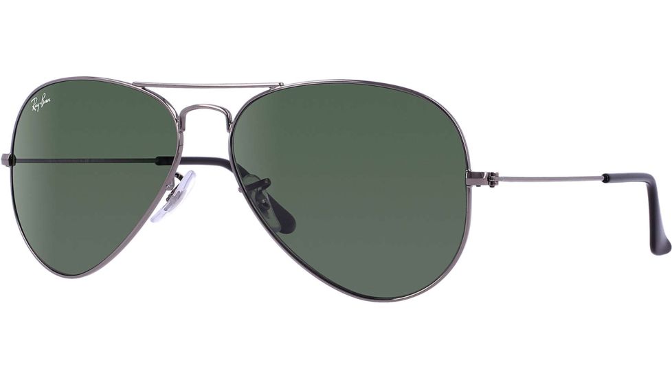Ray-Ban RB 3025 Sunglasses Styles - Gunmetal Frame / Crystal Green 58 mm Diameter Lenses, W0879-5814