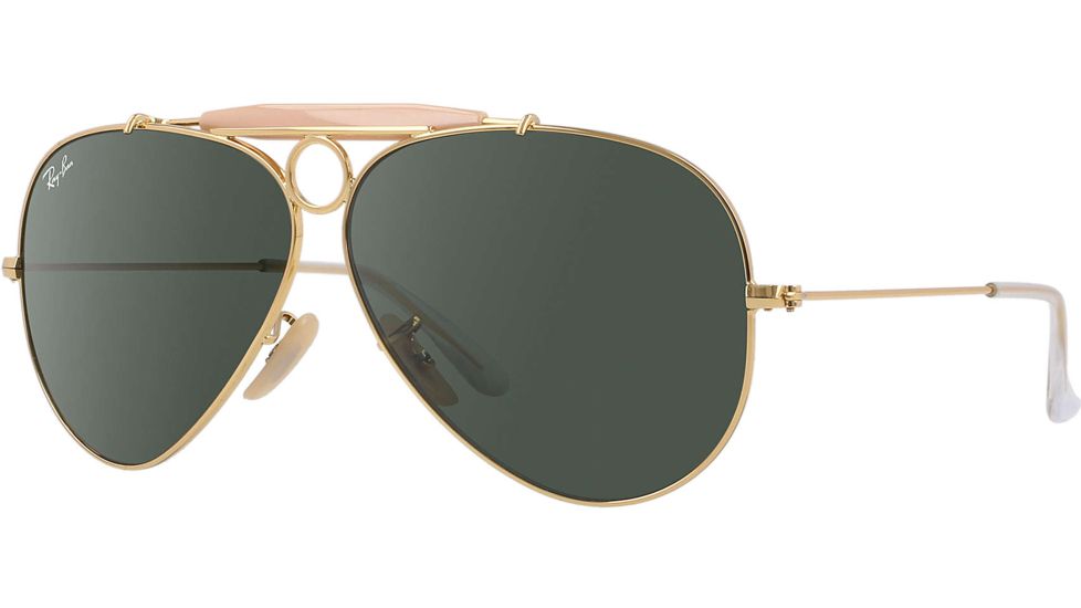 Ray-Ban RB 3138 Sunglasses Styles - Arista Frame / Crystal Green 58 mm Diameter Lenses, 001-5809