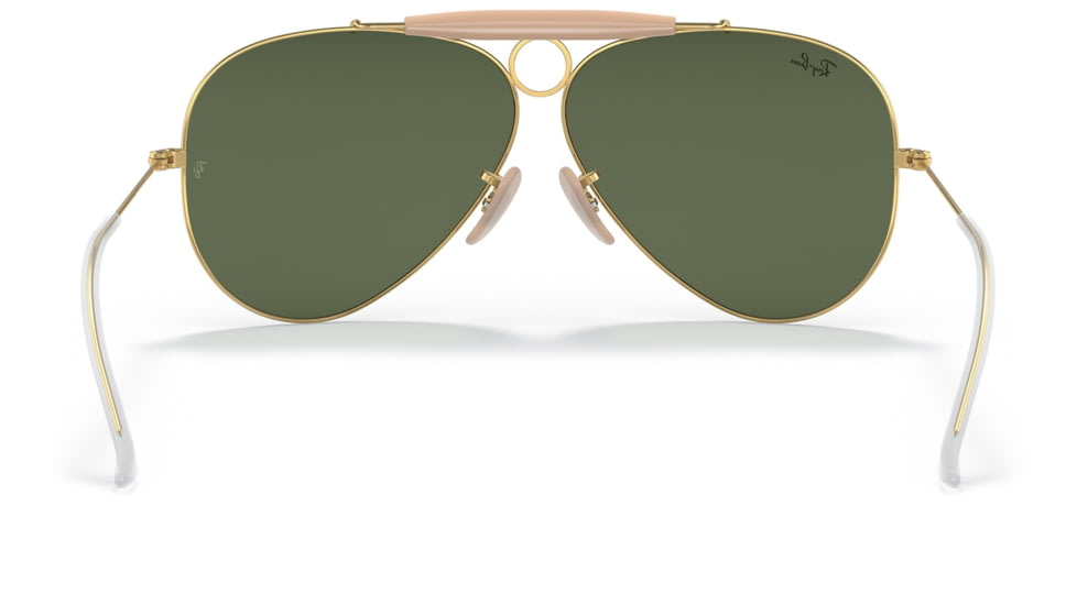 Ray-Ban RB3138 Shooter Sunglasses, Arista Frame, G-15 Green Lens, 58, RB3138-W3401-58