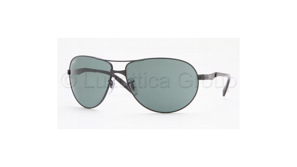Ray-Ban RB3393 Sunglasses 006/71-6414 - Matte Black Green