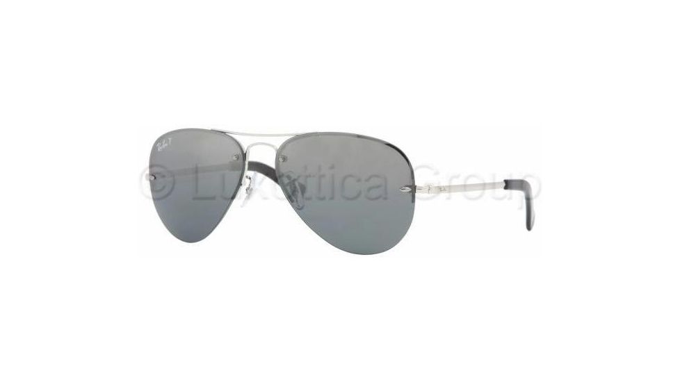 Ray-Ban RB3449 Progressive Prescription Sunglasses RB3449-003-82-5914 - Lens Diameter: 59 mm, Frame Color: Silver