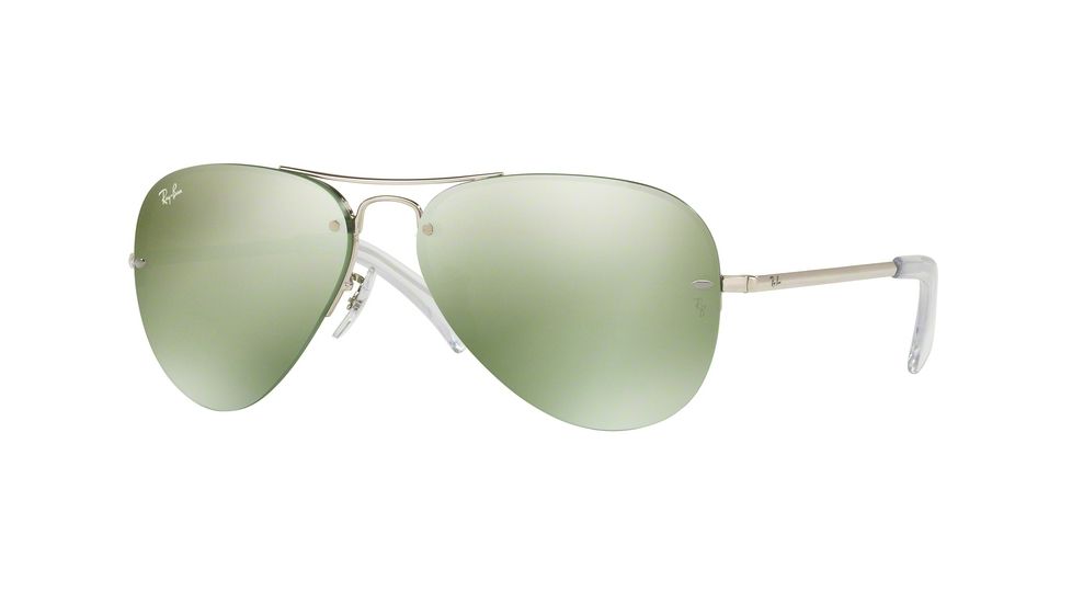 Ray-Ban RB3449 Progressive Prescription Sunglasses RB3449-904330-59 - Lens Diameter 59 mm, Frame Color Silver