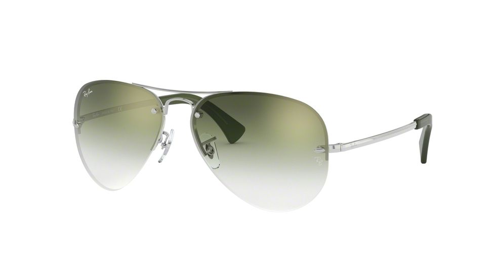Ray-Ban RB3449 Progressive Prescription Sunglasses RB3449-91300R-59 - Lens Diameter 59 mm, Frame Color Silver
