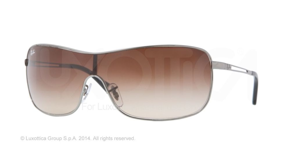 Ray-Ban RB3466 Sunglasses 004/13-35 - Gunmetal Frame, Brown Gradient Lenses
