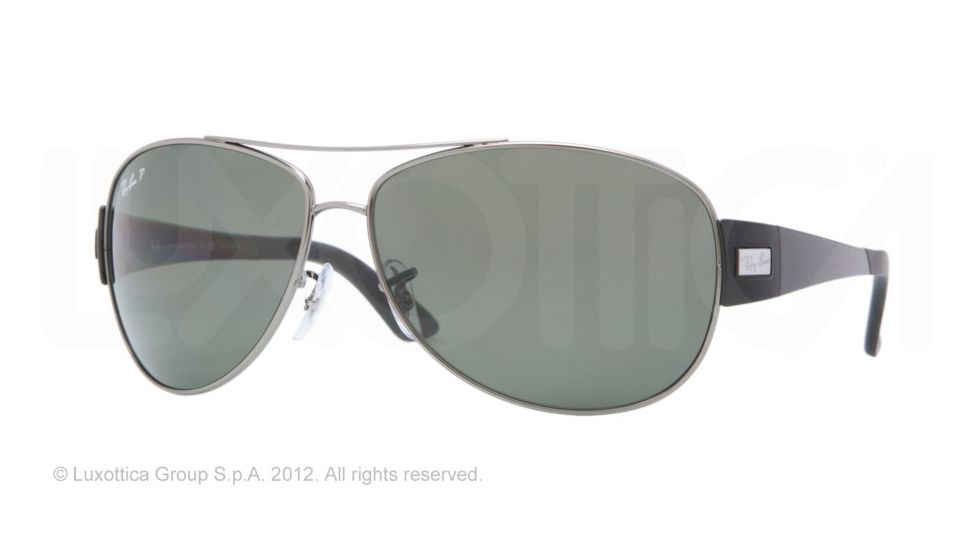 Ray-Ban RB3467 Sunglasses 004/9A-6313 - Gunmetal Polarized Green