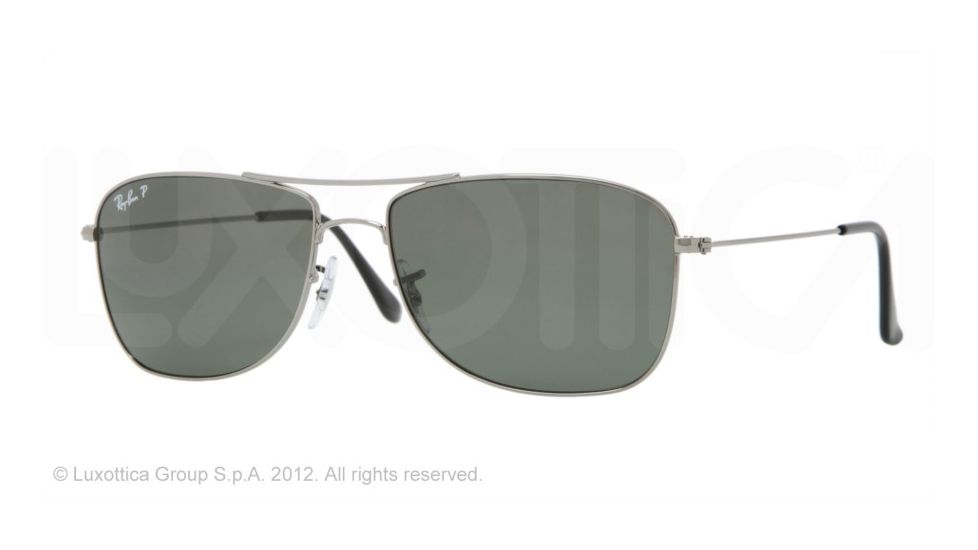 Ray-Ban RB3477 Sunglasses 004/58-5916 - Gunmetal Frame, Crystal Green Lenses