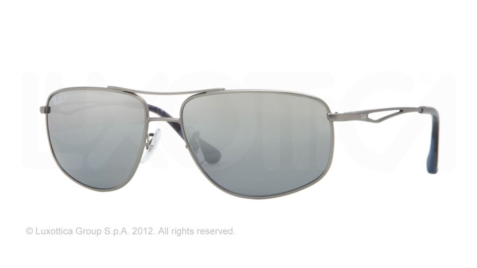 Ray-Ban RB3490 Bifocal Prescription Sunglasses RB3490-029-82-59 - Lens Diameter 59 mm, Frame Color Matte Gunmetal