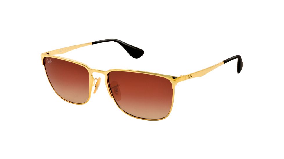 Ray-Ban RB3508 Sunglasses 001/13-56 - Arista Frame, Brown Gradient Lenses