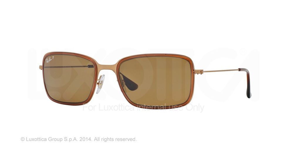 Ray-Ban RB3514M Bifocal Prescription Sunglasses RB3514M-149-83-56 - Lens Diameter 56 mm, Frame Color Sandblast Gold