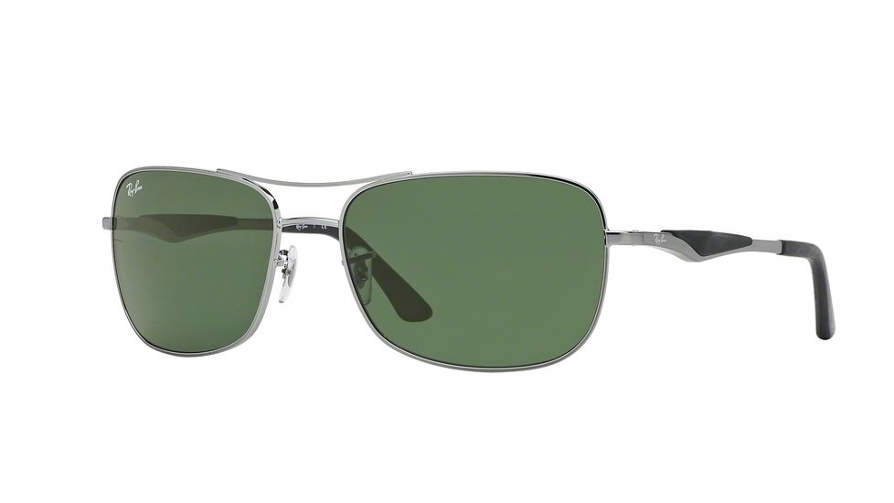 Ray-Ban RB3515 Progressive Prescription Sunglasses RB3515-004-71-61 - Lens Diameter 61 mm, Frame Color Gunmetal
