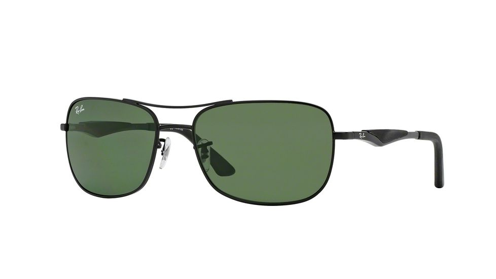 Ray-Ban RB3515 Progressive Prescription Sunglasses RB3515-006-71-61 - Lens Diameter 61 mm, Frame Color Matte Black