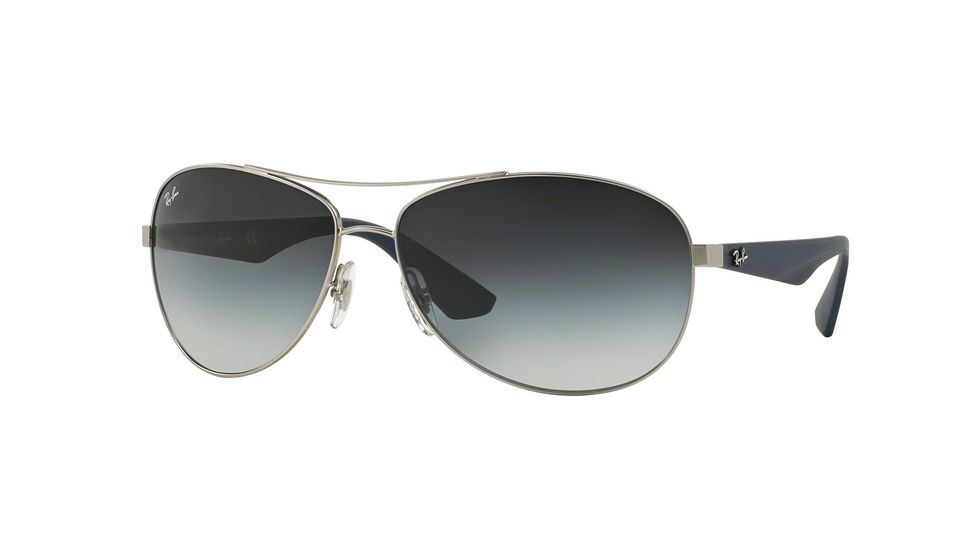 Ray-Ban RB3526 Progressive Prescription Sunglasses RB3526-019-8G-63 - Lens Diameter 63 mm, Frame Color Matte Silver