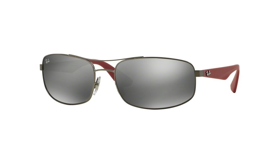 Ray-Ban RB3527 Sunglasses 029/6G-61 - Matte Gunmetal Frame, Grey Mirror Silver Lenses