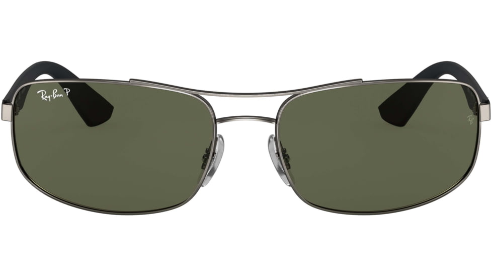 Ray-Ban RB3527 Sunglasses 029/9A-61 - Matte Gunmetal Frame, Polar Dark Green Lenses