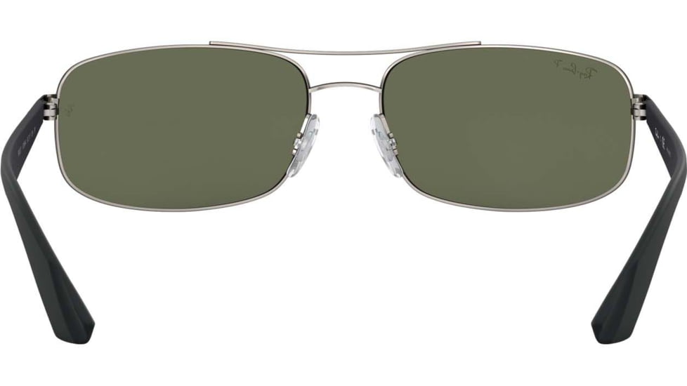 Ray-Ban RB3527 Sunglasses 029/9A-61 - Matte Gunmetal Frame, Polar Dark Green Lenses