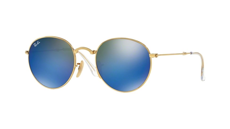 Ray-Ban RB3532 Progressive Prescription Sunglasses RB3532-001-68-53 - Lens Diameter 53 mm, Frame Color Gold