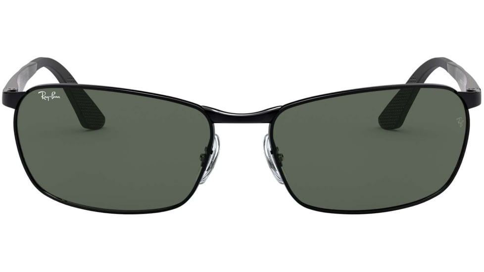 Ray-Ban RB3534 Sunglasses 002-59 - Black Frame, Green Lenses