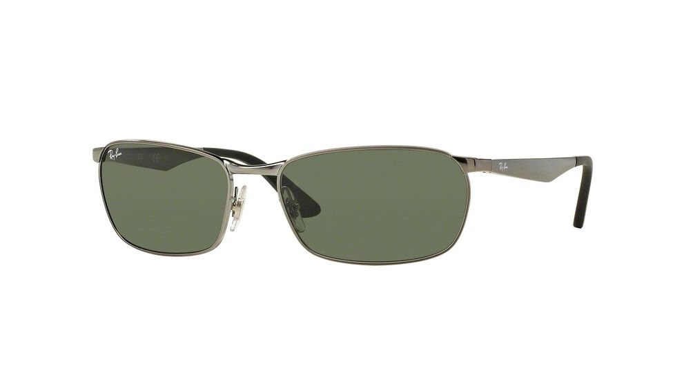 Ray-Ban RB3534 Sunglasses 004-62 - Gunmetal Frame, Green Lenses