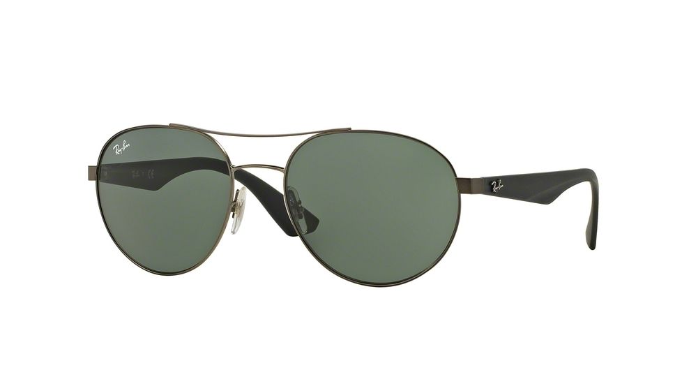 Ray-Ban RB3536 Progressive Prescription Sunglasses RB3536-029-71-55 - Lens Diameter 55 mm, Frame Color Matte Gunmetal