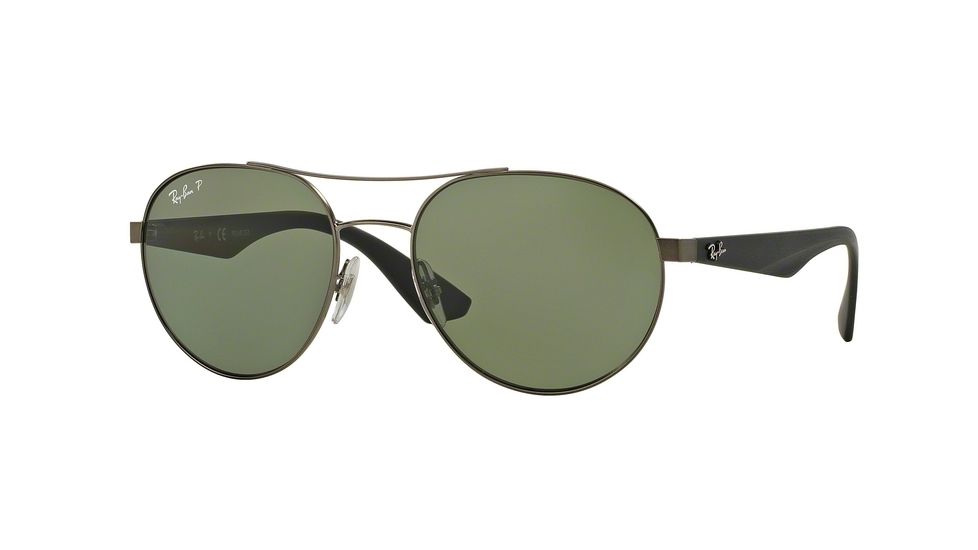 Ray-Ban RB3536 Progressive Prescription Sunglasses RB3536-029-9A-55 - Lens Diameter 55 mm, Frame Color Matte Gunmetal