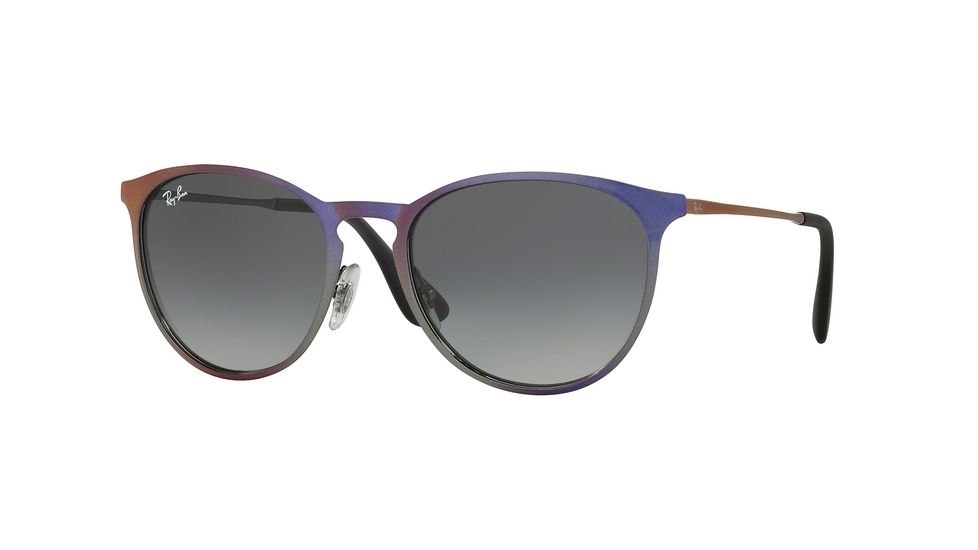 Ray-Ban RB3539 Sunglasses 195/11-54 - Shot Violet Metallic Frame, Light Grey Gradient Grey Lenses