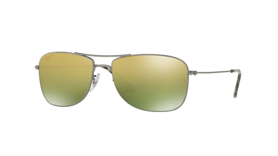 Ray-Ban RB3543 Progressive Prescription Sunglasses RB3543-029-6O-59 - Lens Diameter 59 mm, Frame Color Matte Gunmetal