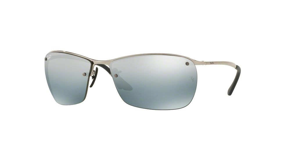 Ray-Ban RB3544 Bifocal Prescription Sunglasses RB3544-003-5L-64 - Lens Diameter 64 mm, Frame Color Shiny Silver