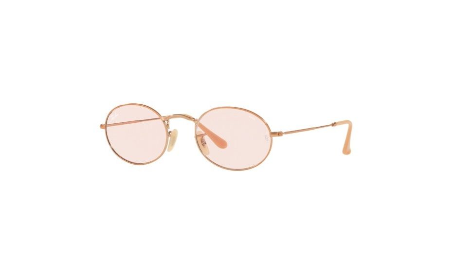 Ray-Ban RB3547N Single Vision Prescription Sunglasses, 54mm, Copper, RB3547N-91310X-54-SV