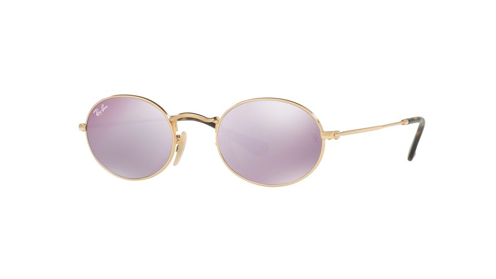 Ray-Ban RB3547N Single Vision Prescription Sunglasses RB3547N-001-8O-51 - Lens Diameter 51 mm, Frame Color Gold