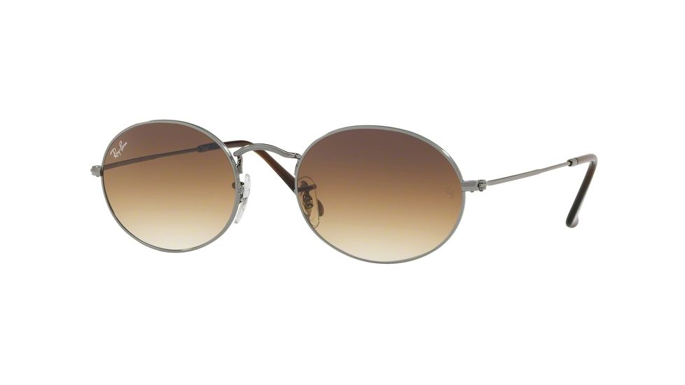 Ray-Ban RB3547N Single Vision Prescription Sunglasses, 54mm, Gunmetal, RB3547N-004-51-54-SV