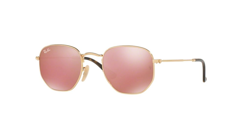 Ray-Ban RB3548NF Sunglasses 001/Z2-54 - Gold Frame, Copper Flash Lenses